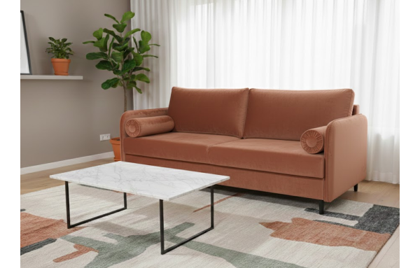 Sofa Harry II letto 56 na sprężynach z funkcją spania i pojemnikiem